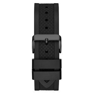 Guess Men’s Quartz Black Silicone Strap Black Dial 44mm Watch W1168G2