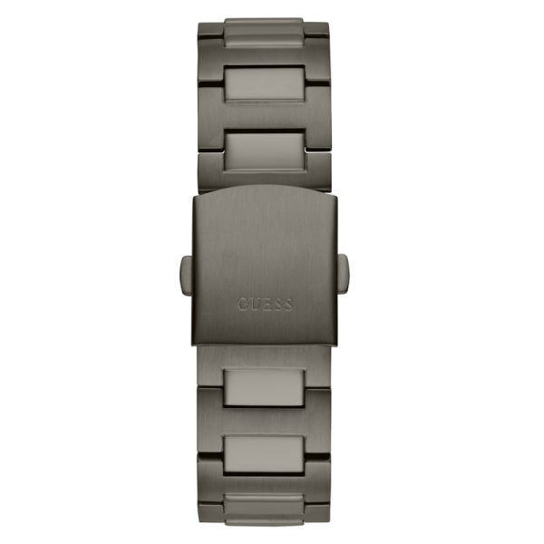 Guess Men’s Quartz Grey Stainless Steel Black Dial 42mm Watch GW0572G5 Main Image