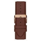 Guess Men’s Quartz Brown Leather Strap Blue Dial 42mm Watch GW0353G2
