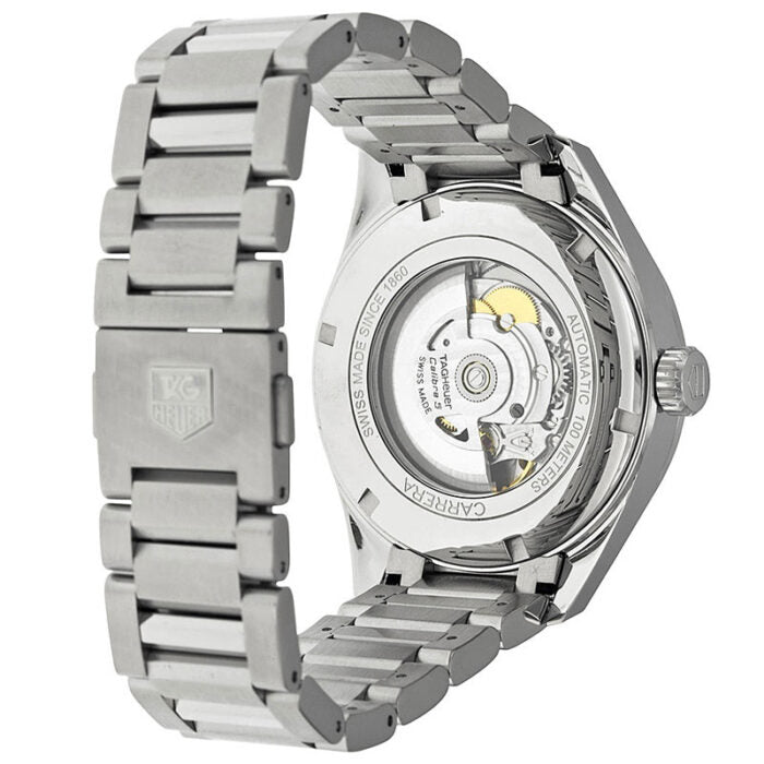 Tag Heuer Carrera Men’s Automatic Swiss Made Silver Stainless Steel Silver Dial 41mm Watch WAR201B.BA0723 WAR2018.BA0723
