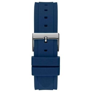 Guess Women’s Quartz Blue Silicone Strap Rose Gold & White Dial 39mm Watch W1291L2