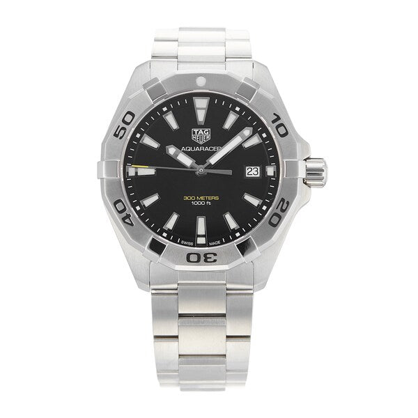 Tag Heuer Aquaracer Silver Stainless steel Black Dial Quartz Watch for Gents - WBD1110.BA09288 Hover Image