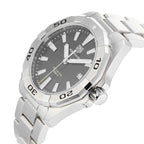 Tag Heuer Aquaracer Silver Stainless steel Black Dial Quartz Watch for Gents - WBD1110.BA09288
