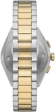 Emporio Armani Claudio Two-tone Stainless Steel Green Dial Chronograph Quartz Watch for Gents - AR11511