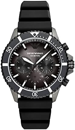 Emporio Armani Men's Dive-Inspired Sports Watch with Stainless Steel, Ceramic, or Silicone Band Hover Image