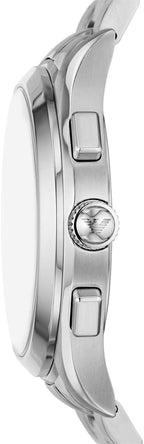 Emporio Armani Men's Stainless Steel Chronograph Dress Watch with Steel or Leather Band
