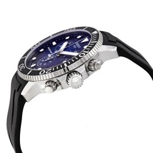 TISSOT Men’s Quartz Swiss Made Black Silicone Strap Blue Dial 45mm Watch T120.417.17.041.00 Main Image