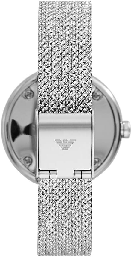 EMPORIO ARMANI TWO-HAND STAINLESS STEEL WATCH-AR11380