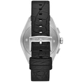 Emporio Armani Mens Leather Analog Black Dial Watch-Ar11542, Band Color:Black