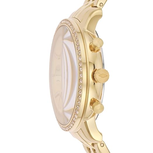 Fossil Stainless Steel Neutra Analog Gold Dial Women's Watch-Es5219