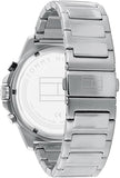 Tommy Hilfiger Silver Steel Black Dial Men's Multi-function Watch - 1791890