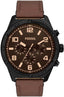 Fossil Men’s Quartz Brown Leather Strap Grey Dial 50mm Watch BQ2800
