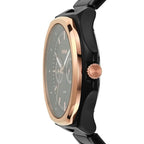 Fossil Mens Multifunction Black Stainless Steel Watch BQ2645