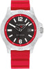 Tommy Hilfiger Men’s Quartz Red Silicone Strap Grey Dial 46mm Watch 1710540
