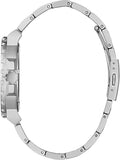 GUESS Men's 3 Hands Silver Tone Case Silver Tone Stainless Steel Bracelet Watch (Model: GW0426G1)
