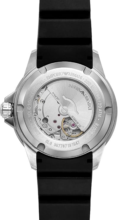 Emporio Armani Men's Analog Automatic Watch with Stainless Steel Strap AR60076