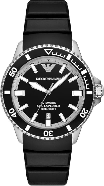 Emporio Armani Men's Analog Automatic Watch with Stainless Steel Strap AR60076 Hover Image