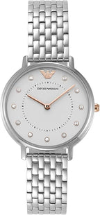 Emporio Armani Women's AR2511 Kappa Analog Display Analog Quartz Silver Watch