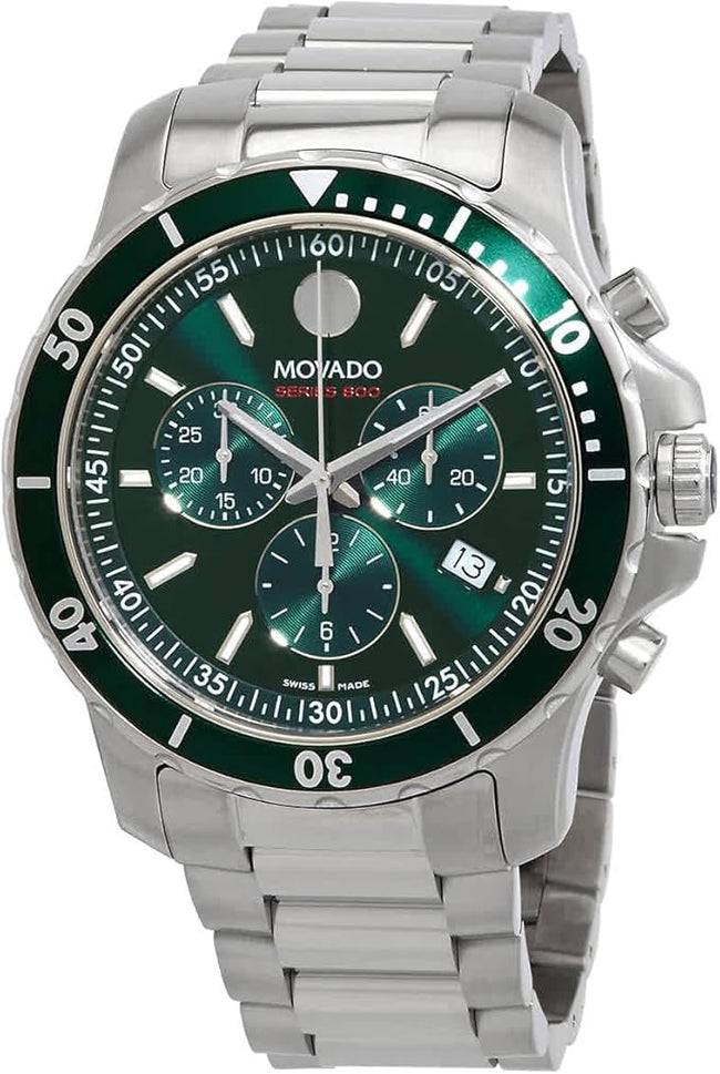 Movado Series 800 Men's Watch - Swiss Quartz Chronograph Movement, Stainless Steel Link Bracelet 2600179 Hover Image