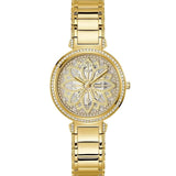 Guess Lily Collection 3 Hand Womens Analog Beige Dial Coloured Quartz Watch, Round Dial with 36 mm Case Width - GW0528L2