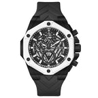 GUESS Silicone Analog Black Dial Men Watch-Gw0579G1, Black Band