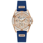 Guess Queen Collection Multi-Function Womens Analog Rose Gold Dial Coloured Quartz Watch, Round Dial with 40 mm Case Width - GW0536L5