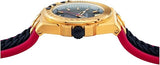 Versace Watches Mens Ion Plated Yellow Gold Black VEDY00319