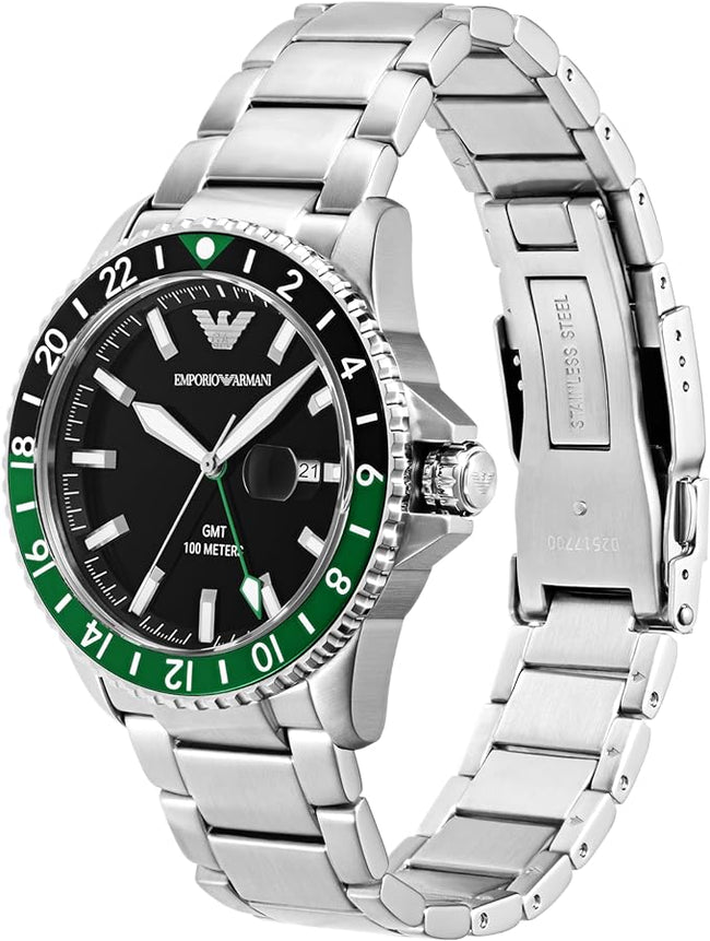 Emporio Armani Men's Dive-Inspired Sports Watch with Stainless Steel, Ceramic, or Silicone Band Main Image