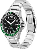 Emporio Armani Men's Dive-Inspired Sports Watch with Stainless Steel, Ceramic, or Silicone Band