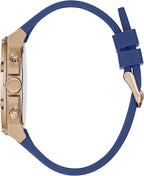 GUESS US Men's Rose Gold-Tone and Black Multifunction Watch