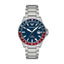 Emporio Armani Stainless Steel Analog Blue Dial Men Watch-Ar11590, Silver Band