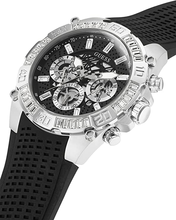 GUESS 46mm Multifunction Stainless Steel Watch