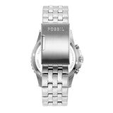 Fossil Stainless Steel Fb-01 Analog Black Dial Men Watch-Fs5864, Silver Band