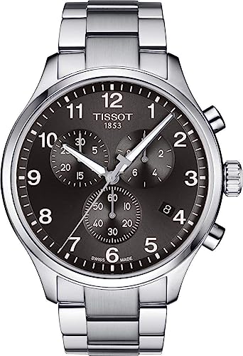 Tissot Chrono XL Analogue Men's Watch(Black Dial Silver Colored Strap)-Tissot T116.617.11.057.01