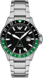 Emporio Armani Men's Dive-Inspired Sports Watch with Stainless Steel, Ceramic, or Silicone Band