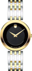 Movado 0607053 Swiss quartz analogue and digital watch with two-tone stainless steel strap, Silver/gold/black., 28 mm,