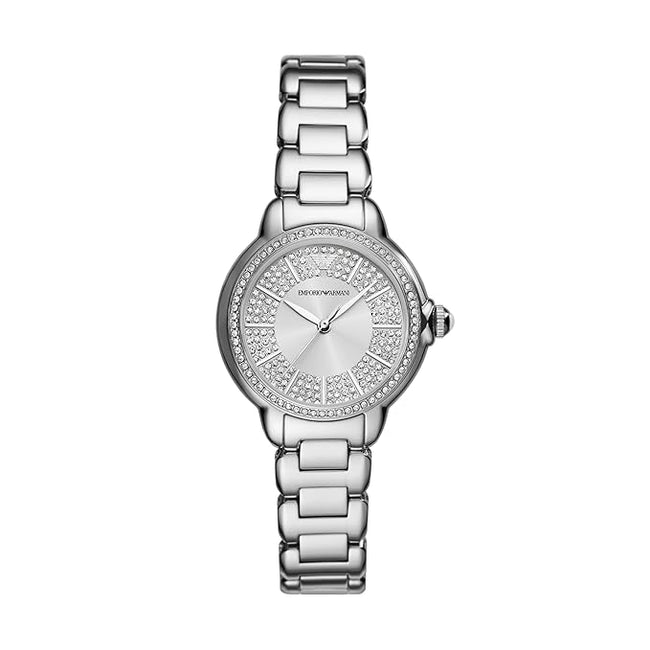 Emporio Armani Stainless Steel Analog Silver Dial Women's Watch-Ar11632, Band Color:Silver Hover Image