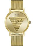 GUESS Men's Analog Watch with Stainless Steel Strap, Gold, 24 (Model: GW0049G1)