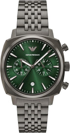 Emporio Men's Chronograph Gunmetal Stainless Steel Watch (Model: AR11689)