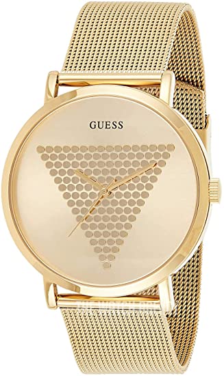 GUESS Men's Analog Watch with Stainless Steel Strap, Gold, 24 (Model: GW0049G1) Main Image