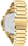 Tommy Hilfiger Men's Multifunction Gold Ionic Plated and Link Bracelet Watch, Color: Gold Plated (Model: 1791974)