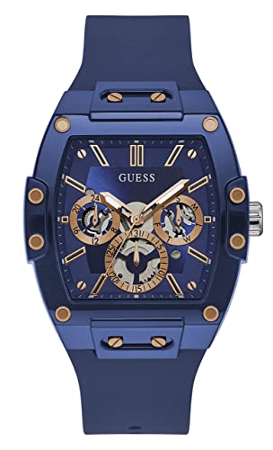 GUESS Analog Blue Dial Men's Watch-GW0203G7 Hover Image