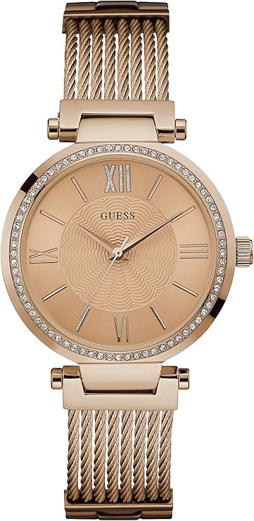 Guess Womens Analogue Watch Soho with Stainless Steel Strap Hover Image