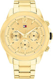 Tommy Hilfiger Lars Gold Stainless Steel Gold Dial Chronograph Quartz Watch for Gents - 1792060
