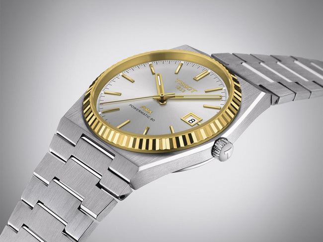 Tissot PRX Silver Stainless Steel Silver Dial Automatic Watch for Gents - T931.407.41.031.01 Main Image