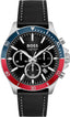 BOSS Troper Qtz Fashion Chrono Black Round Dial Men's Watch|Black Leather Material|Black Color Band - 1514099