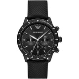 Emporio Armani Men’s Quartz Black Fabric Strap Black Dial 43mm Watch AR11453