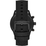 Emporio Armani Men’s Quartz Black Fabric Strap Black Dial 43mm Watch AR11453