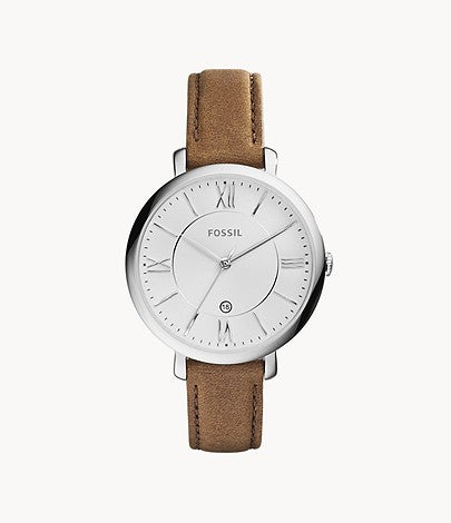 Jacqueline Brown Leather Watch