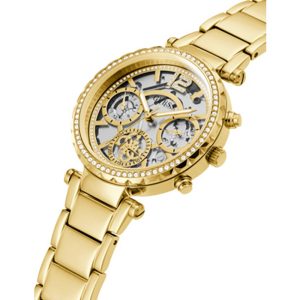 Guess Women’s Quartz Gold Stainless Steel Gold Dial 37mm Watch GW0403L2 Main Image